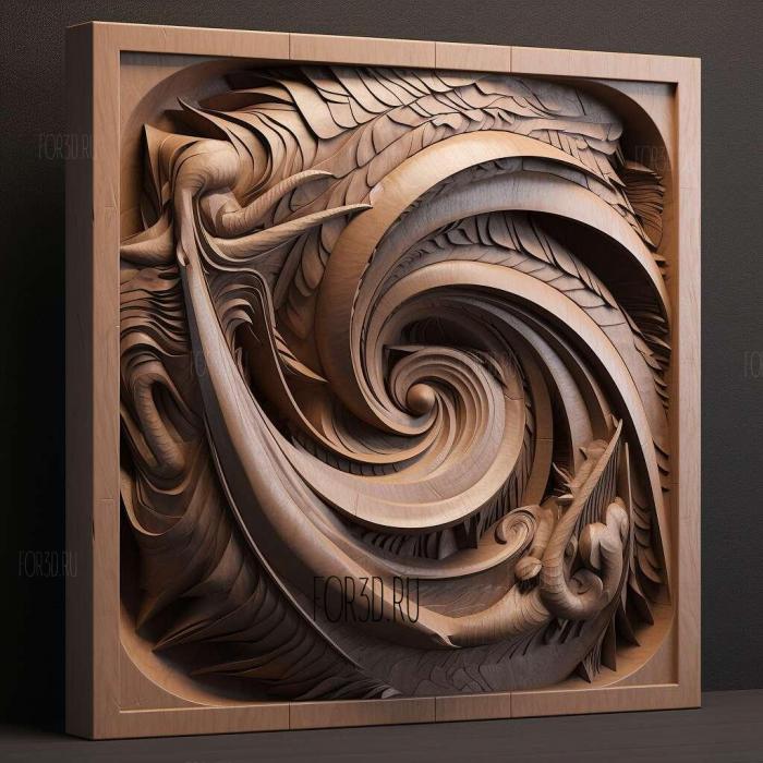 Helix series 1 stl model for CNC